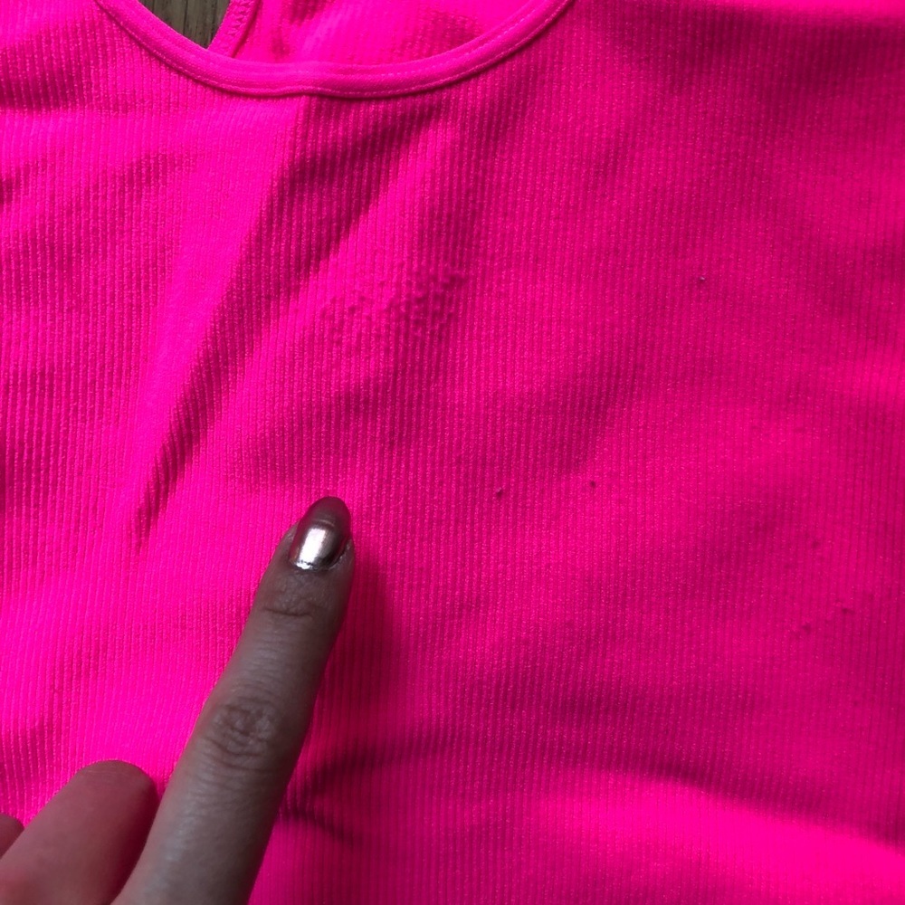 Phat Buddha neon pink racer back tank seamless one size - Picture 3 of 3